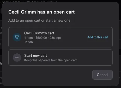 The open-cart prompt