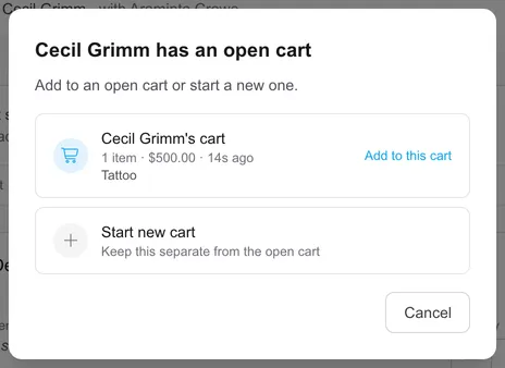 The open-cart prompt