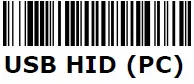 Bar code USB HID